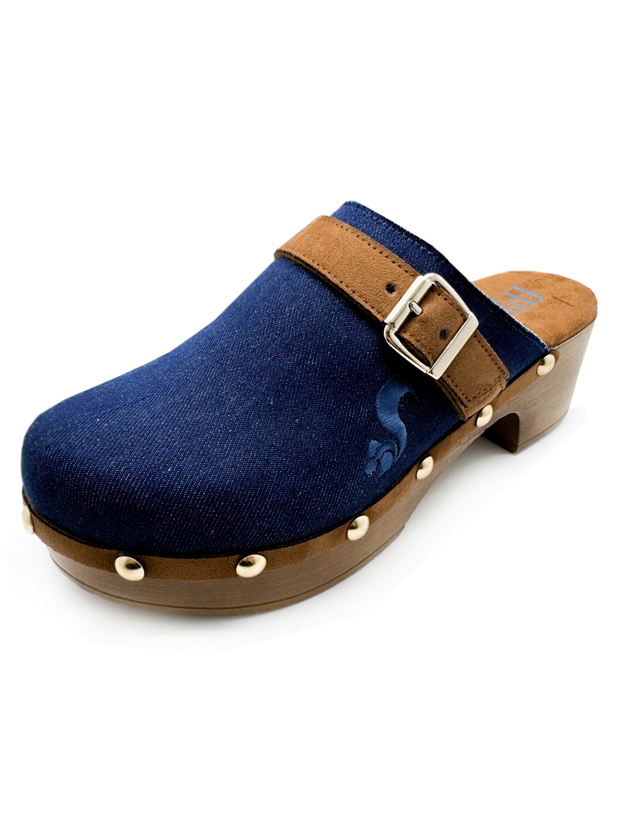 thies Clogs '1856 ® Rec Denim Comfy Clog' in Blue: front