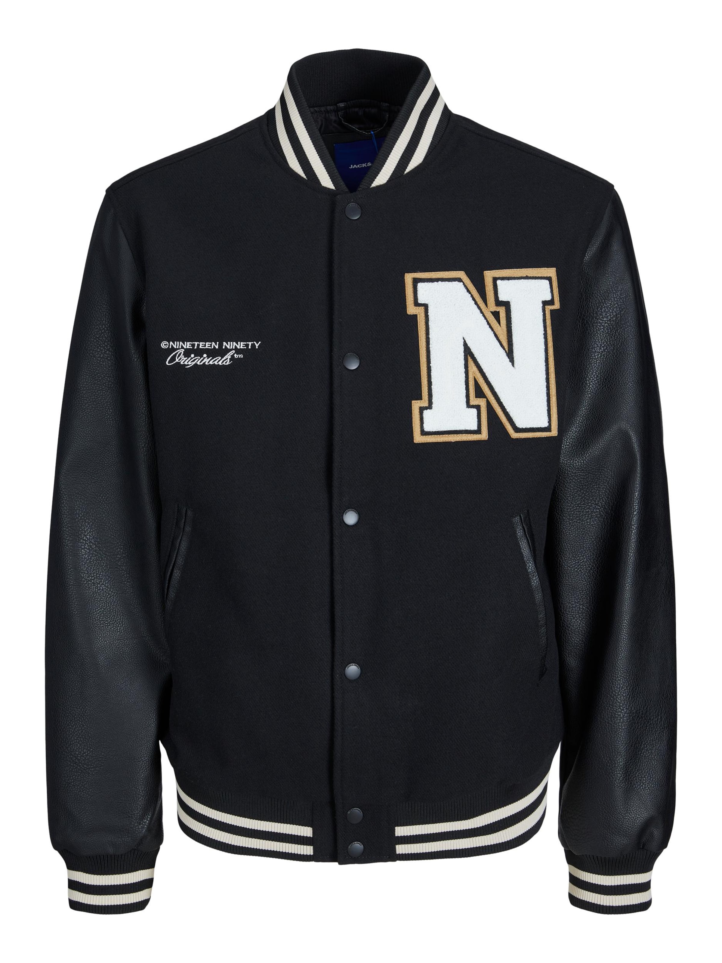 JACK & JONES Overgangsjakke i sort: forside