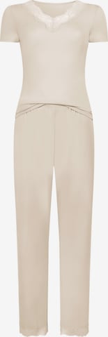 Hunkemöller Pyjama 'Nana' in Gelb: Vorderseite