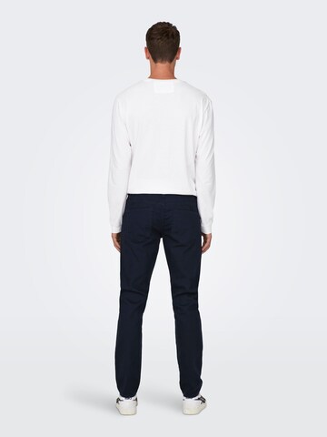 Only & Sons Slimfit Byxa 'Loom' i blå