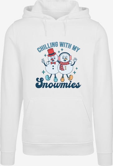 F4NT4STIC Sweatshirt in blau / orange / pink / dunkelrot / weiß, Produktansicht