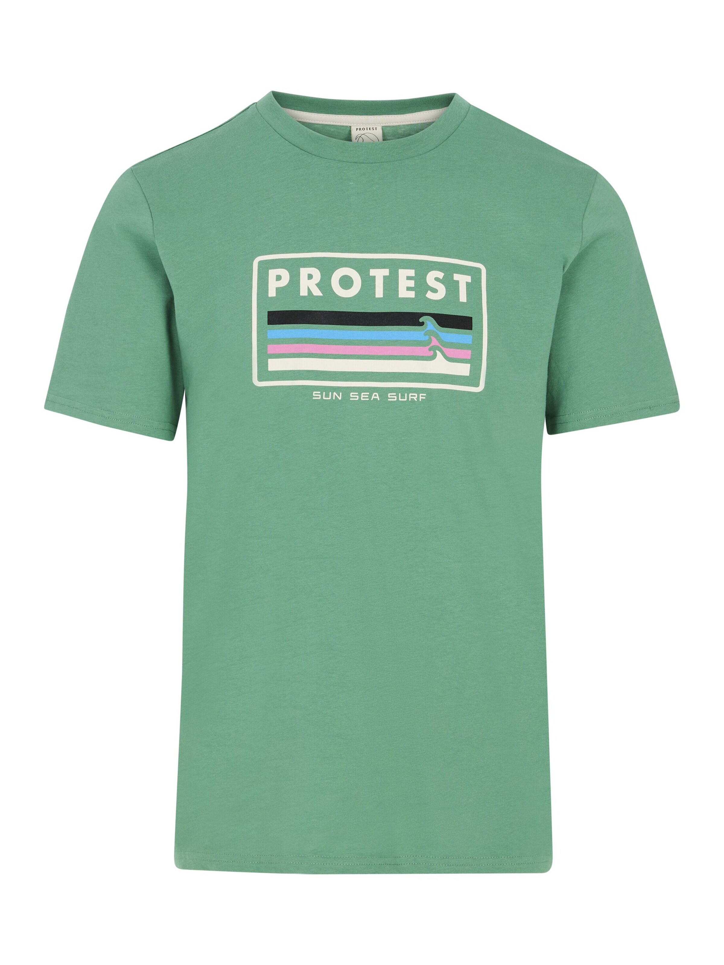 PROTEST Shirt 'PRTBarn' in Green: front