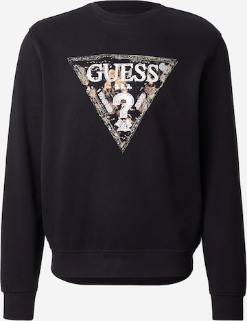GUESS - Sweatshirt em preto: frente