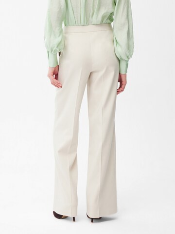 Regular Pantalon à plis adl en beige