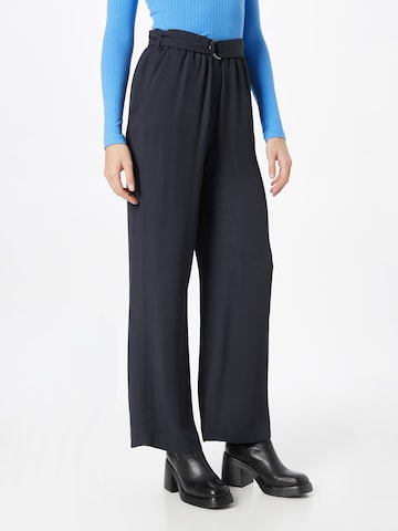 s.Oliver BLACK LABEL - Pierna ancha Pantalón en azul: frente