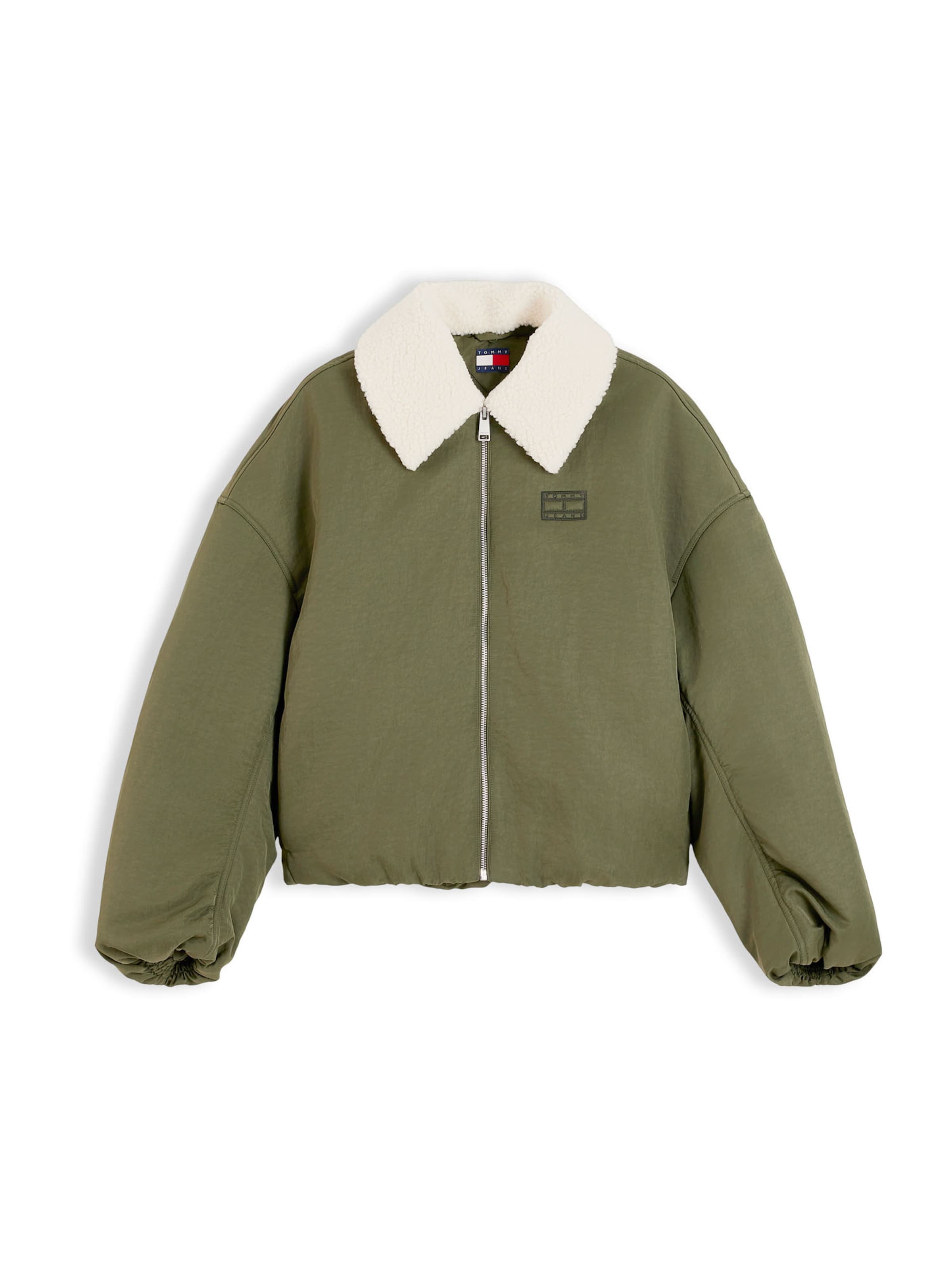Tommy Jeans - Chaqueta de entretiempo en verde: frente