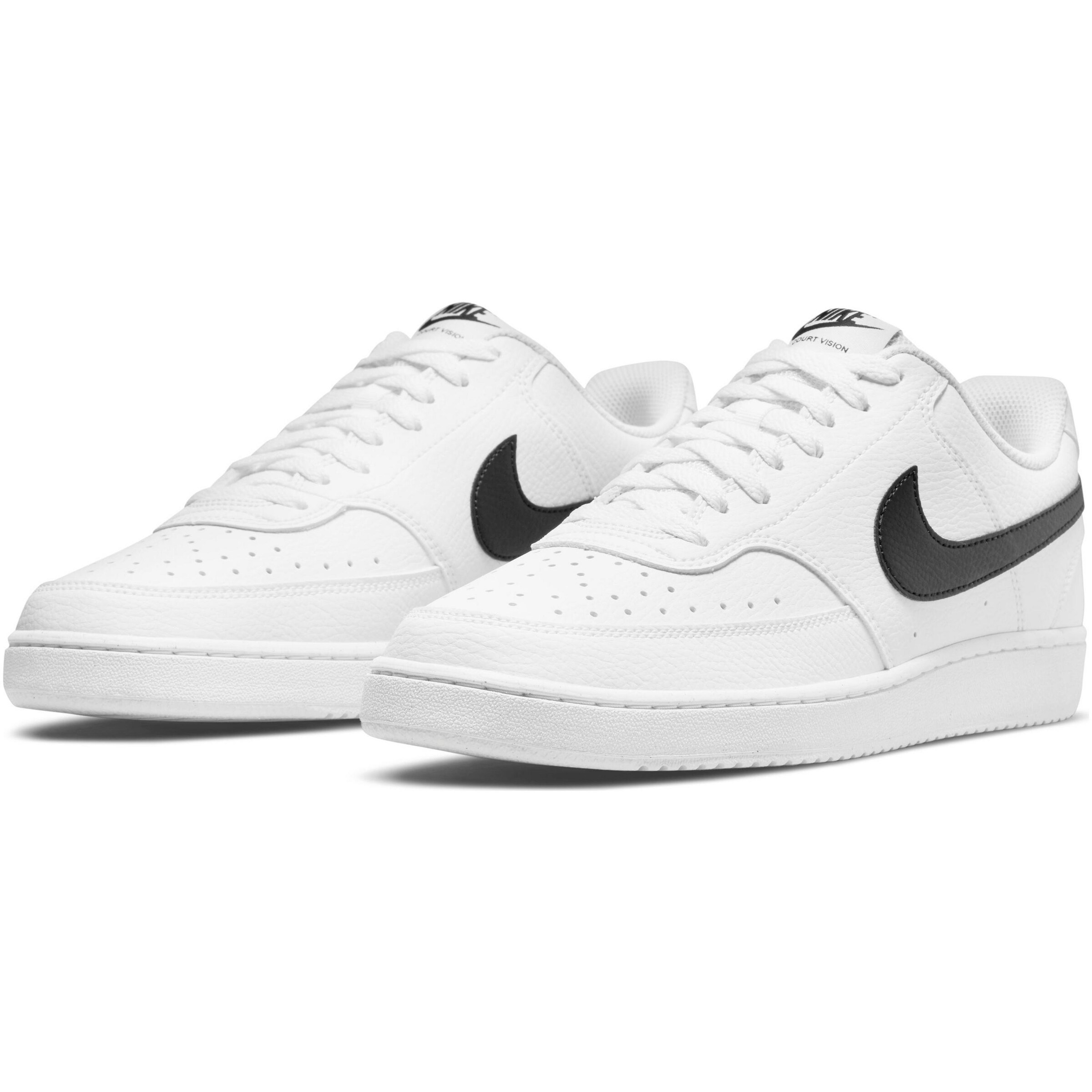 Baskets basses 'Court Vision' Nike Sportswear en blanc