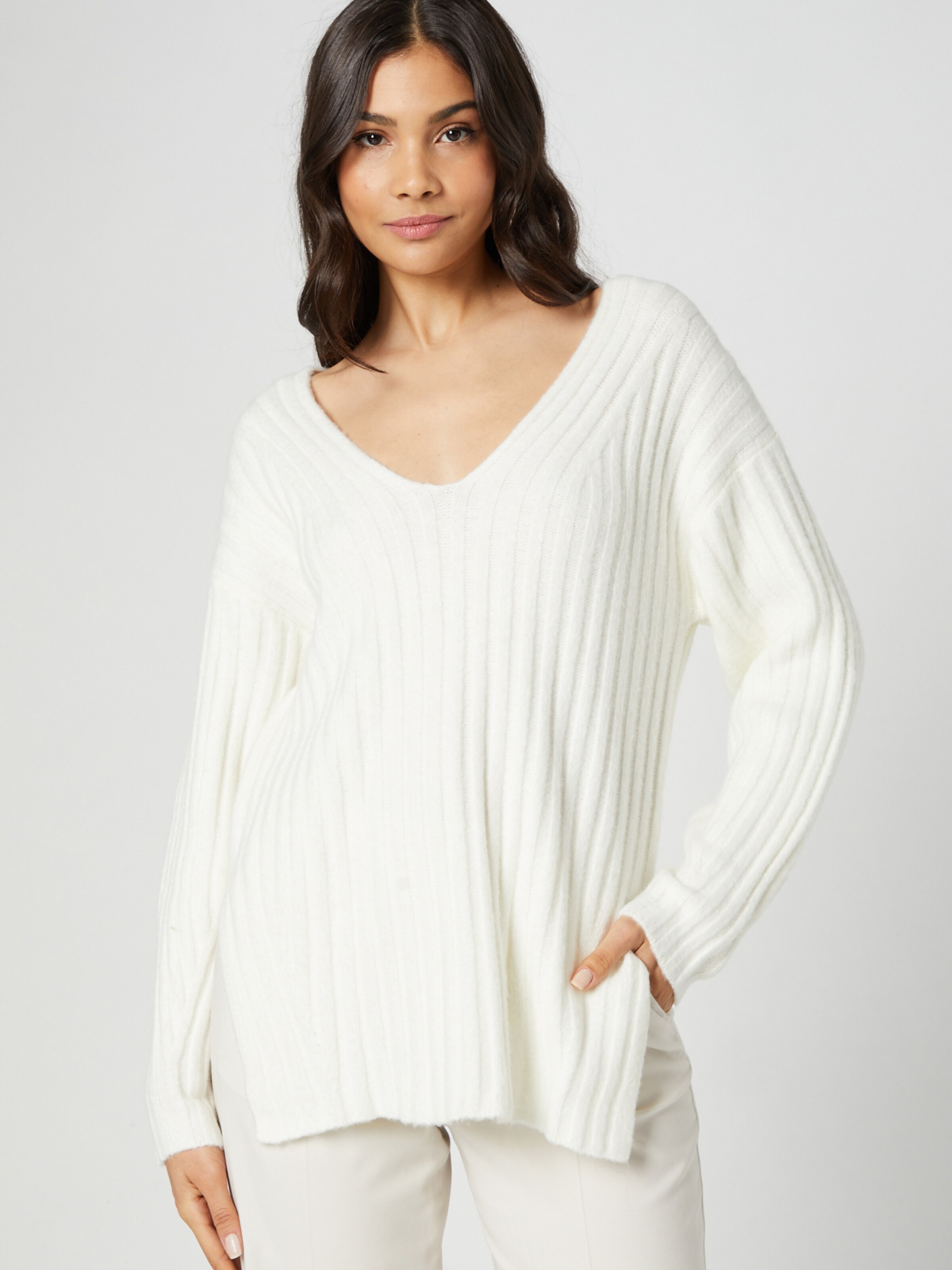 Frauen Pullover & Strick Guido Maria Kretschmer Collection Pullover 'Jolin' in Offwhite - PJ34925 Frauen Pullover & Strick Guido Maria Kretschmer Collection Pullover 'Jolin' in Offwhite - PJ34925