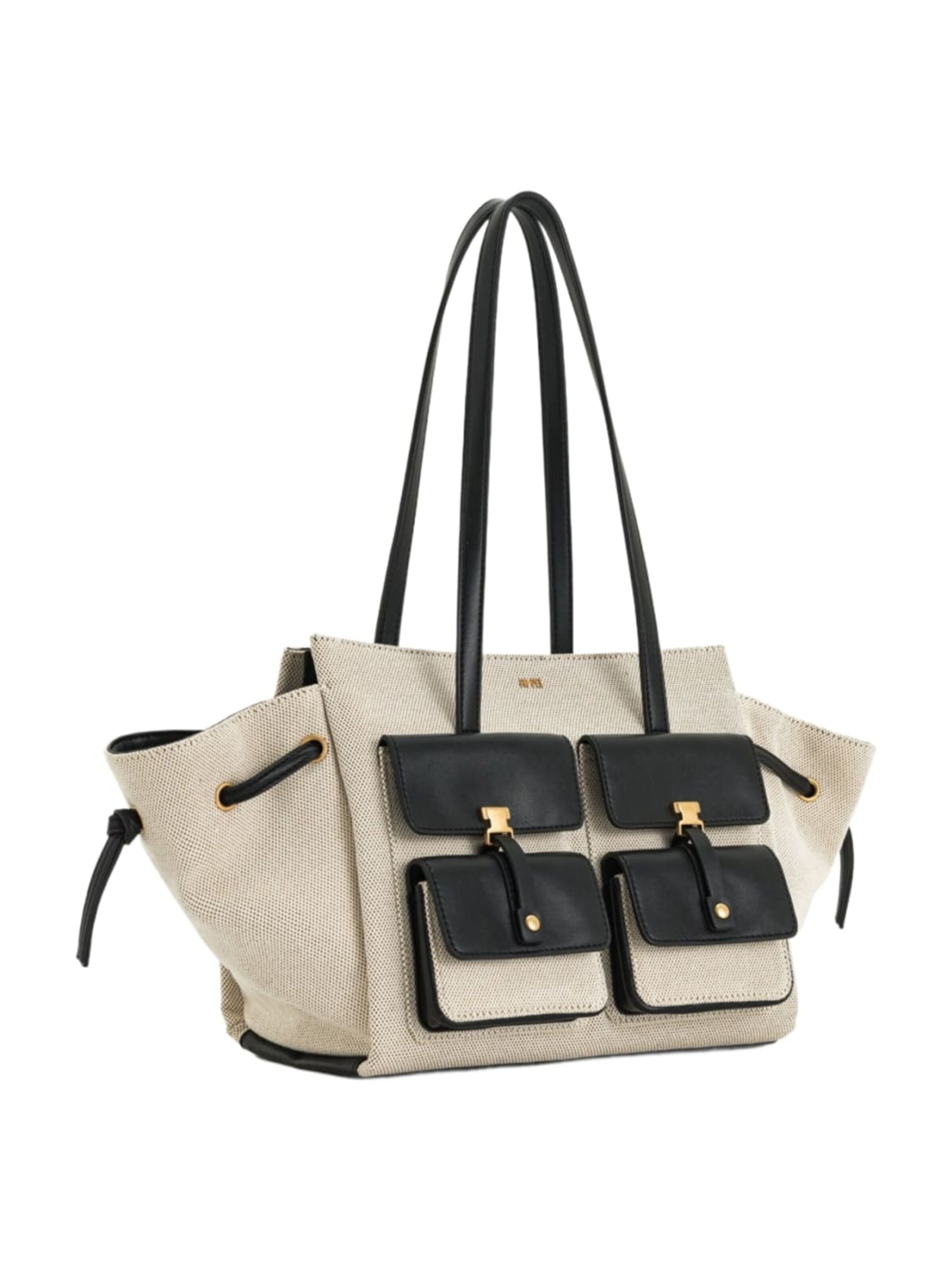 JW PEI - Shopper 'JW PEI Cabas / Shopping Linda Black Canvas' en negro