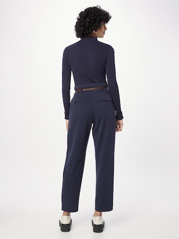 LA STRADA UNICA Tapered Pleat-Front Pants 'Josephine' in Blue