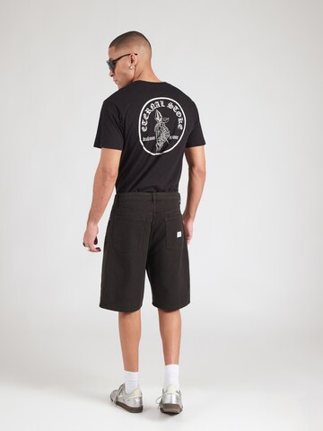 NORSE PROJECTS Широка кройка Дънки 'Korshavn' в черно