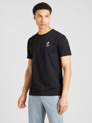 T-Shirt 'Gull Watcher' Cleptomanicx en noir : devant