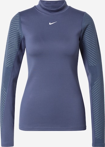 NIKE Performance shirt 'Pro' in Blue: front