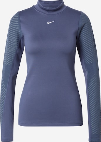 NIKETehnička sportska majica - plava boja: prednji dio