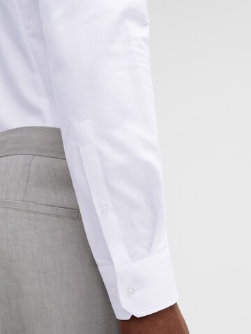 STRELLSON Slim fit Button Up Shirt 'Santos' in White