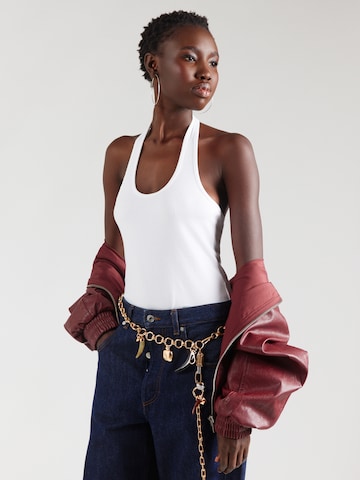 & Other StoriesBodi majica - bijela boja: prednji dio