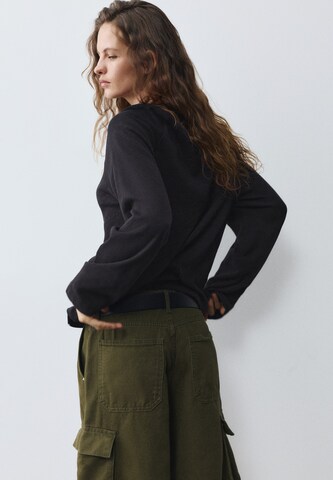 Pull&Bear Shirt in Schwarz