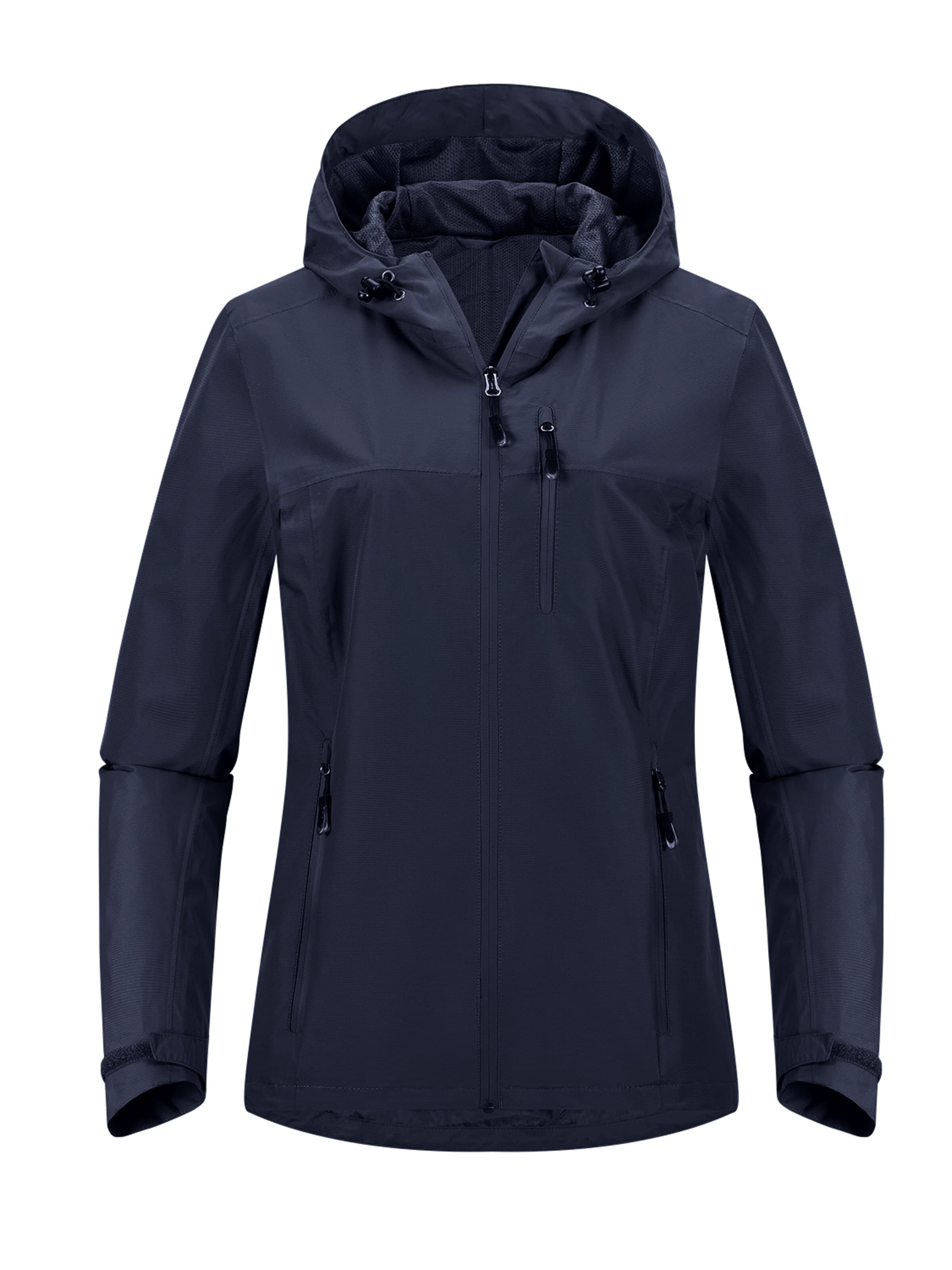 33,000ft Raincoat '33,000ft Womens Rain Jacket' in Blue: front