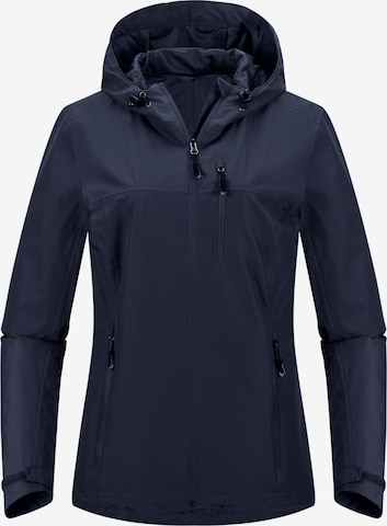 33,000ft Raincoat '33,000ft Womens Rain Jacket' in Blue: front