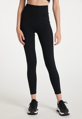 myMo ATHLSR Skinny Workout Pants in Black: front