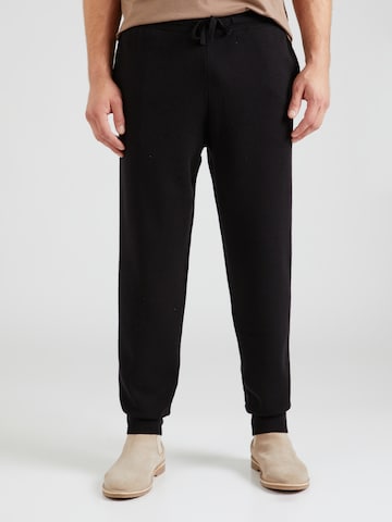 ABOUT YOU x Kevin Trapp Tapered Broek 'Phil' in Zwart: voorkant