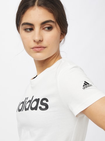 ADIDAS SPORTSWEAR Funktionsshirt 'Essentials  Logo' in Weiß