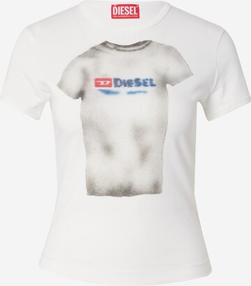 DIESEL T-Shirt 'UNCUTIE' in Weiß: predná strana