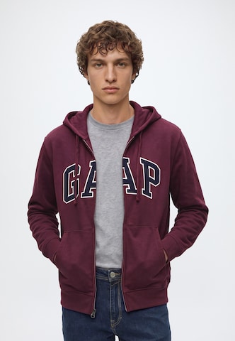 GAP Sweatjacke 'HERITAGE' in Rot