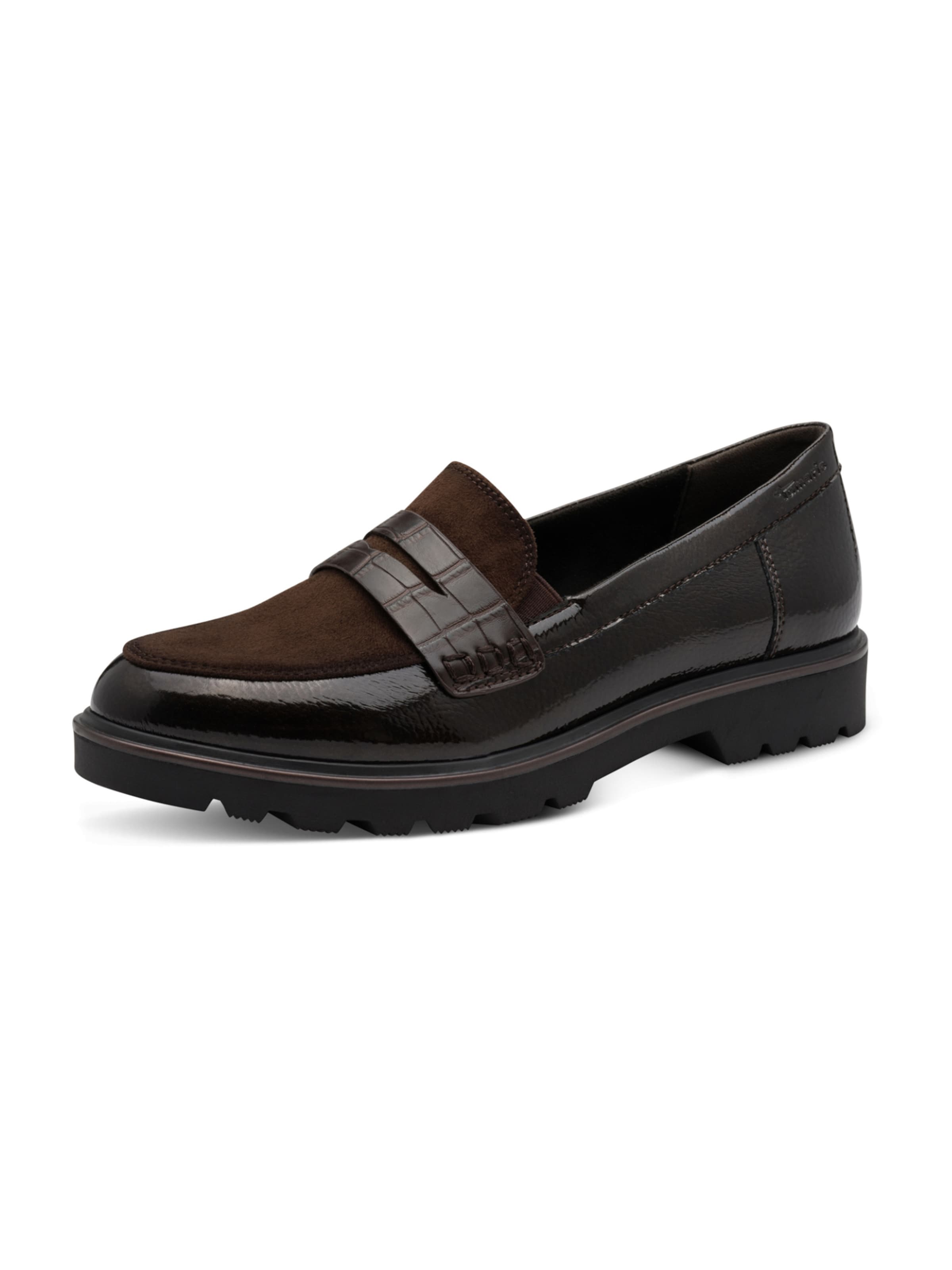 Tamaris Slip-ons in Brown: front