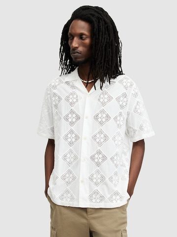 AllSaints Comfort fit Overhemd 'VISTA' in Wit: voorkant