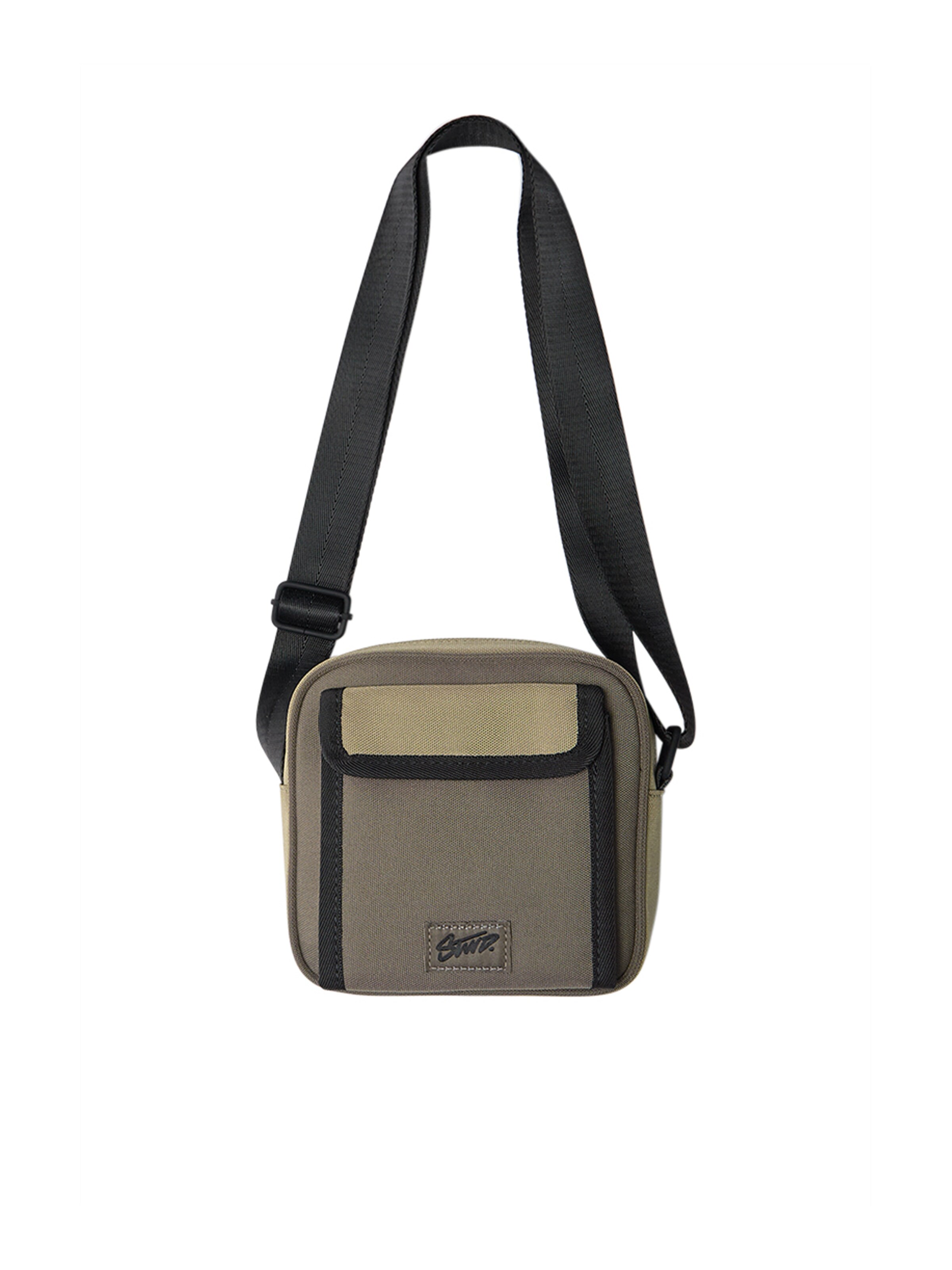 Pull&Bear Skuldertaske 'STWD' i grøn: forside