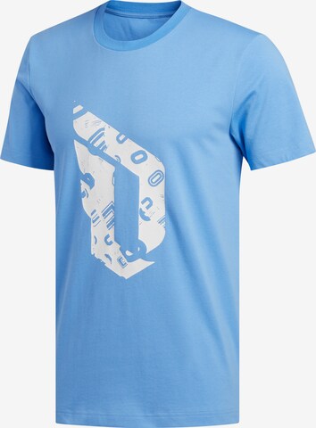 ADIDAS PERFORMANCE T-Shirt in Blau: predná strana