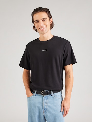 Maglietta di Calvin Klein in nero: frontale