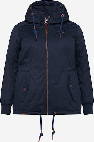 Ragwear Plus Weatherproof jacket 'DANKA' in Blue: front