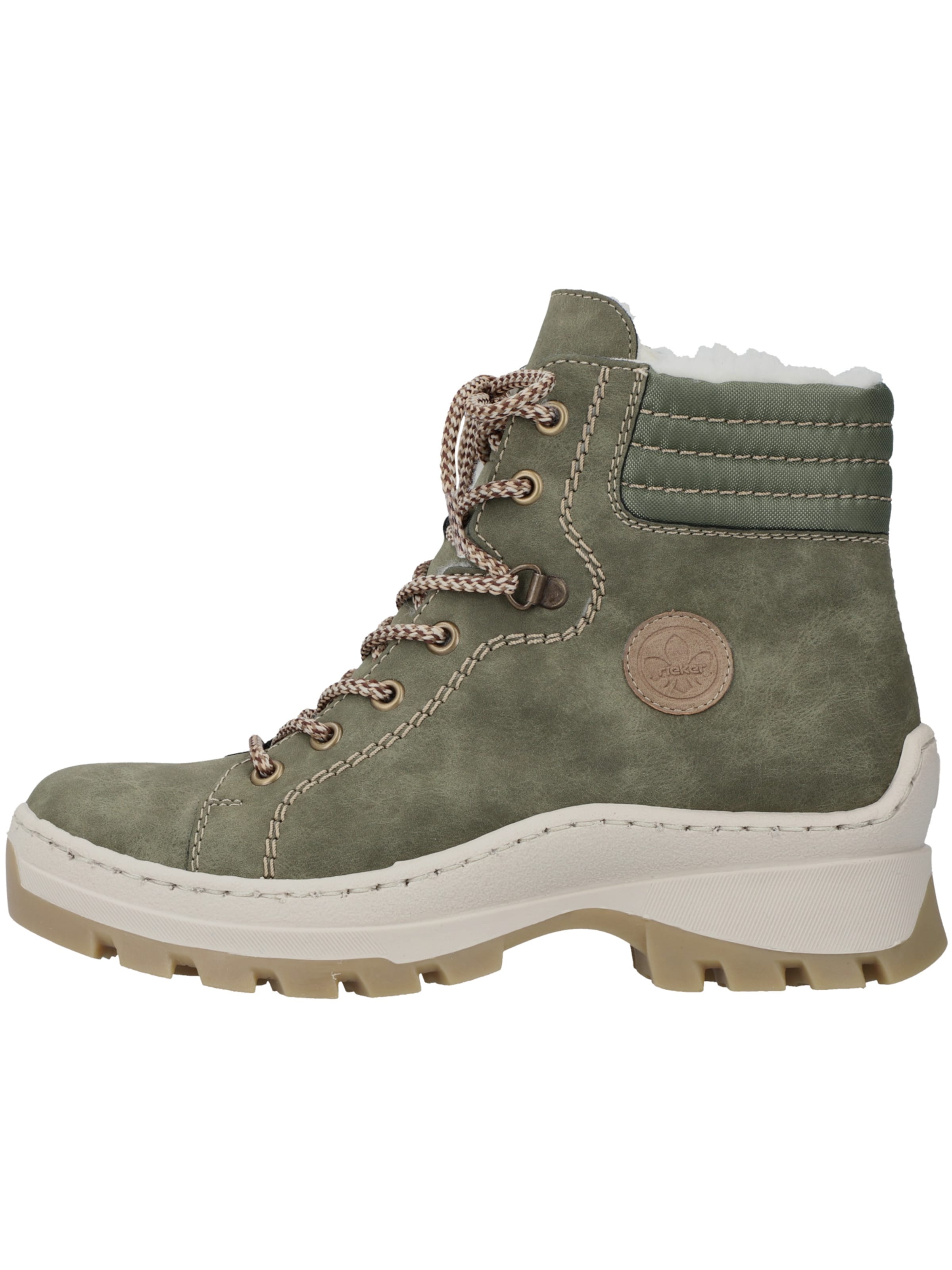 Rieker Schnürstiefelette in Grün