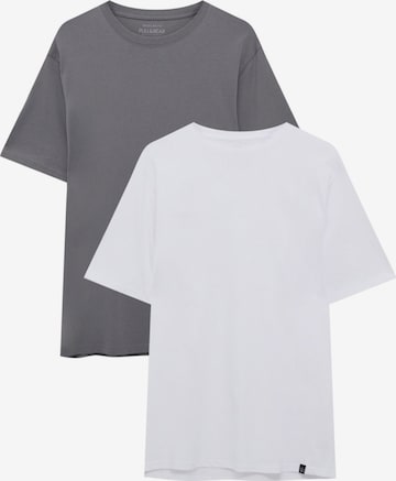 Pull&Bear T-Shirt in Grau: predná strana