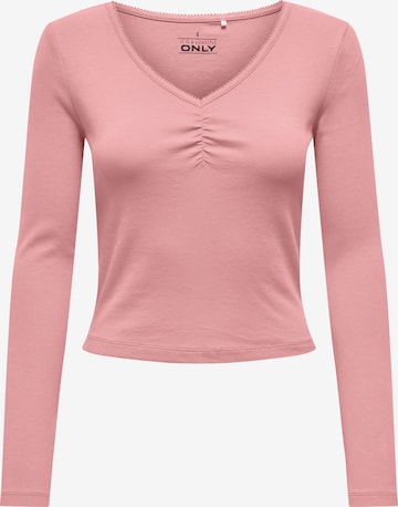 ONLY Shirt in Pink: front