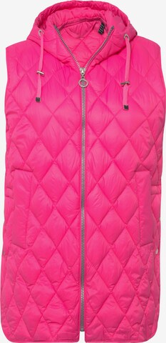 Ulla Popken Bodywarmer in Roze: voorkant