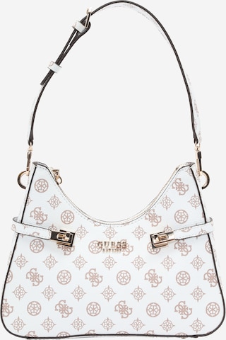 Borsa a spalla 'LORALEE' di GUESS in bianco: frontale