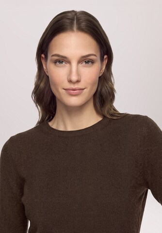 Betty Barclay Kaschmir-Pullover mit Rundhalsausschnitt in Braun