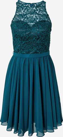 mascara Cocktail Dress in Blue: front