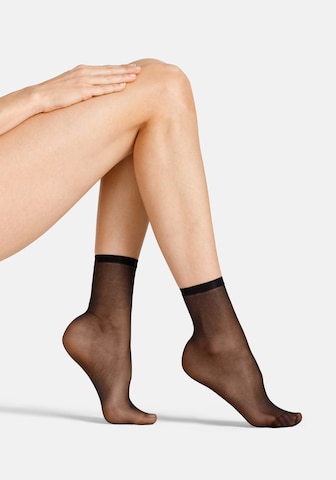 Chaussettes camano en noir : devant