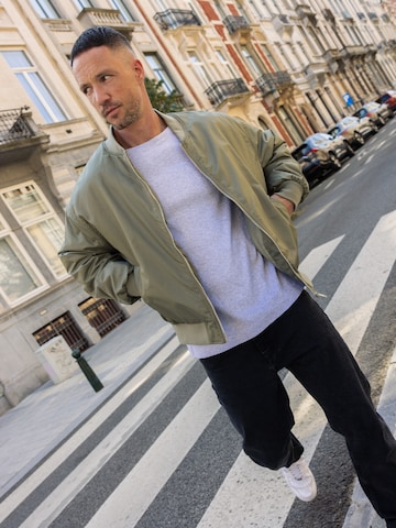 DAN FOX APPAREL Демисезонная куртка 'Arjen' в Зеленый