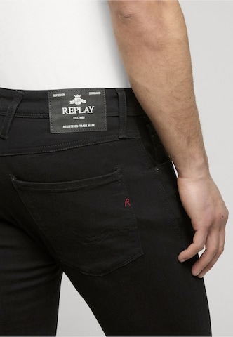 REPLAY Regular Jeans 'Anbass' in Schwarz