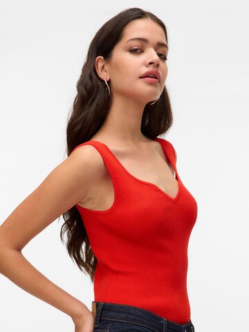 VERO MODA Knitted top 'VMWILLOW' in Red