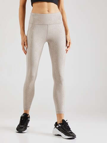 DKNY Performance Skinny Sporthose in Beige: Vorderseite