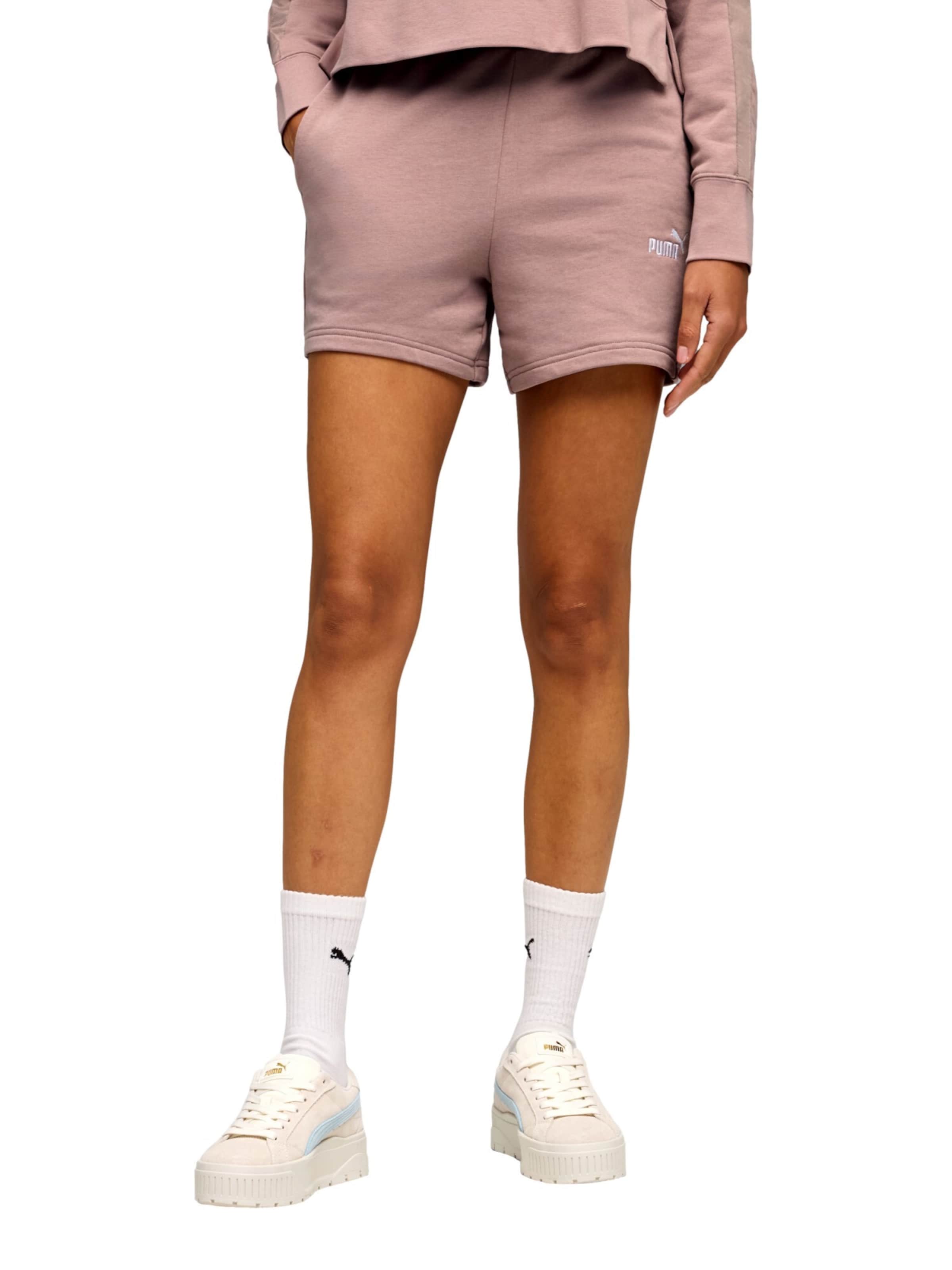 regular Pantaloni sportivi 'ESS SMALL No. 1' di PUMA in lilla: frontale