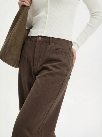 studioselect Wide Leg Jeans 'Maresa' i brun