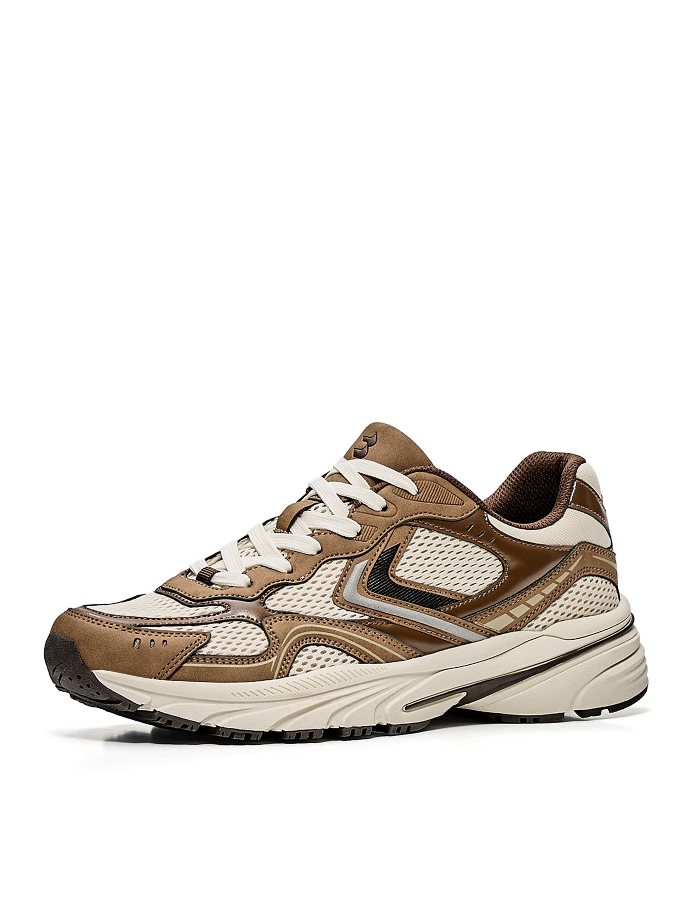 Baskets basses 'DEPORTIVO 29' Bershka en marron : devant