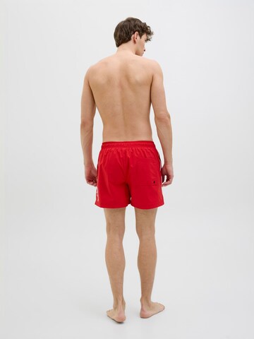 JACK & JONES Board Shorts 'JPSTMaui' in Red